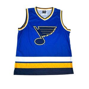 St. Louis Blues Sleeveless Jersey Calhoun Size Large